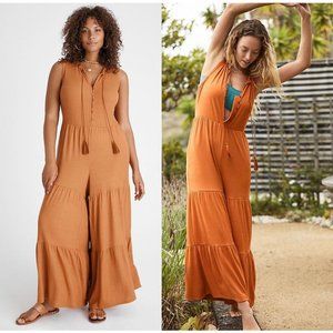 Saturday/Sunday Marina Tiered Wide-Leg Jumpsuit
